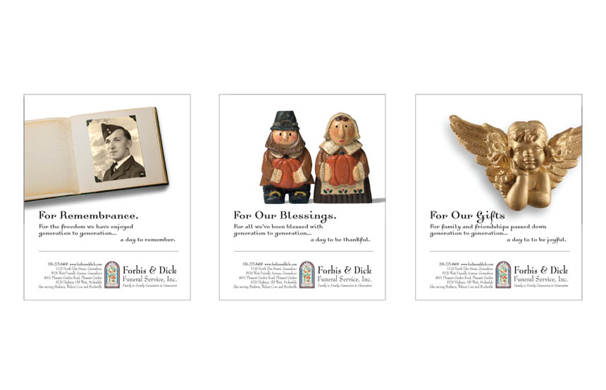 Small space newspaper ads | Forbis and Dick Funeral Service