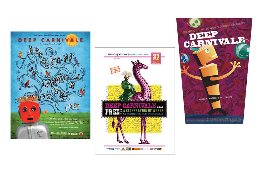 Posters, 3 years | Deep Carnivale | Artists and Writers Group