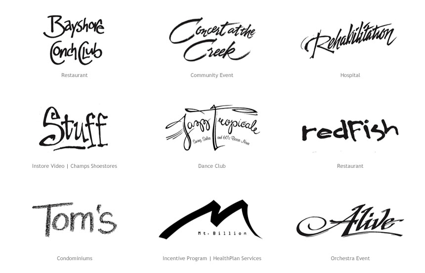 A sampling of hand-lettering