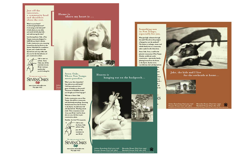 Half-page newspaper campaign | Seven Oaks