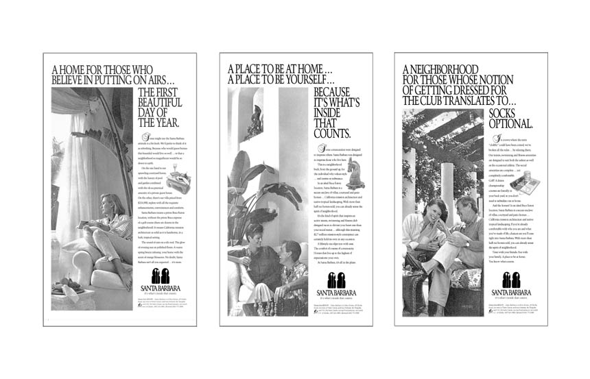 Full-page newspaper campaign | Santa Barbara