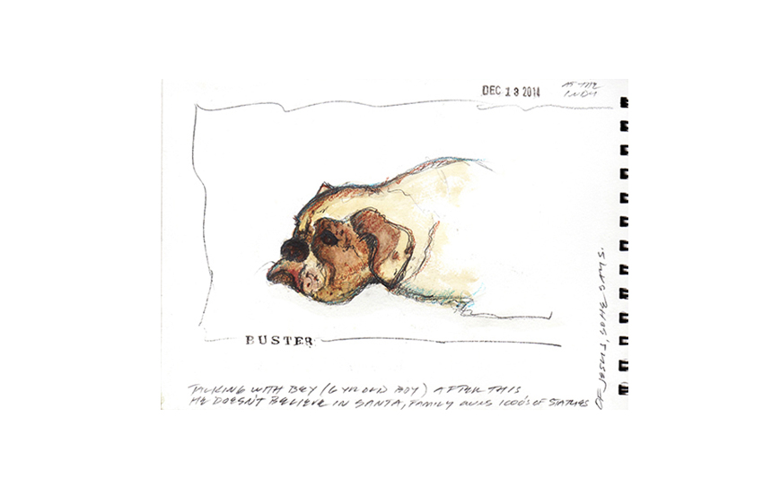 Dog in a Bar 3 — One tired ole fellow