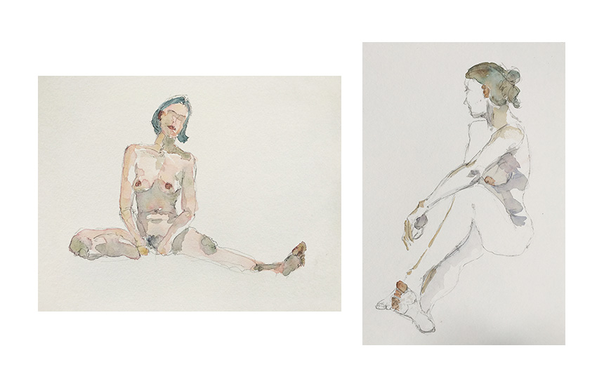 Life Drawing | Watercolor